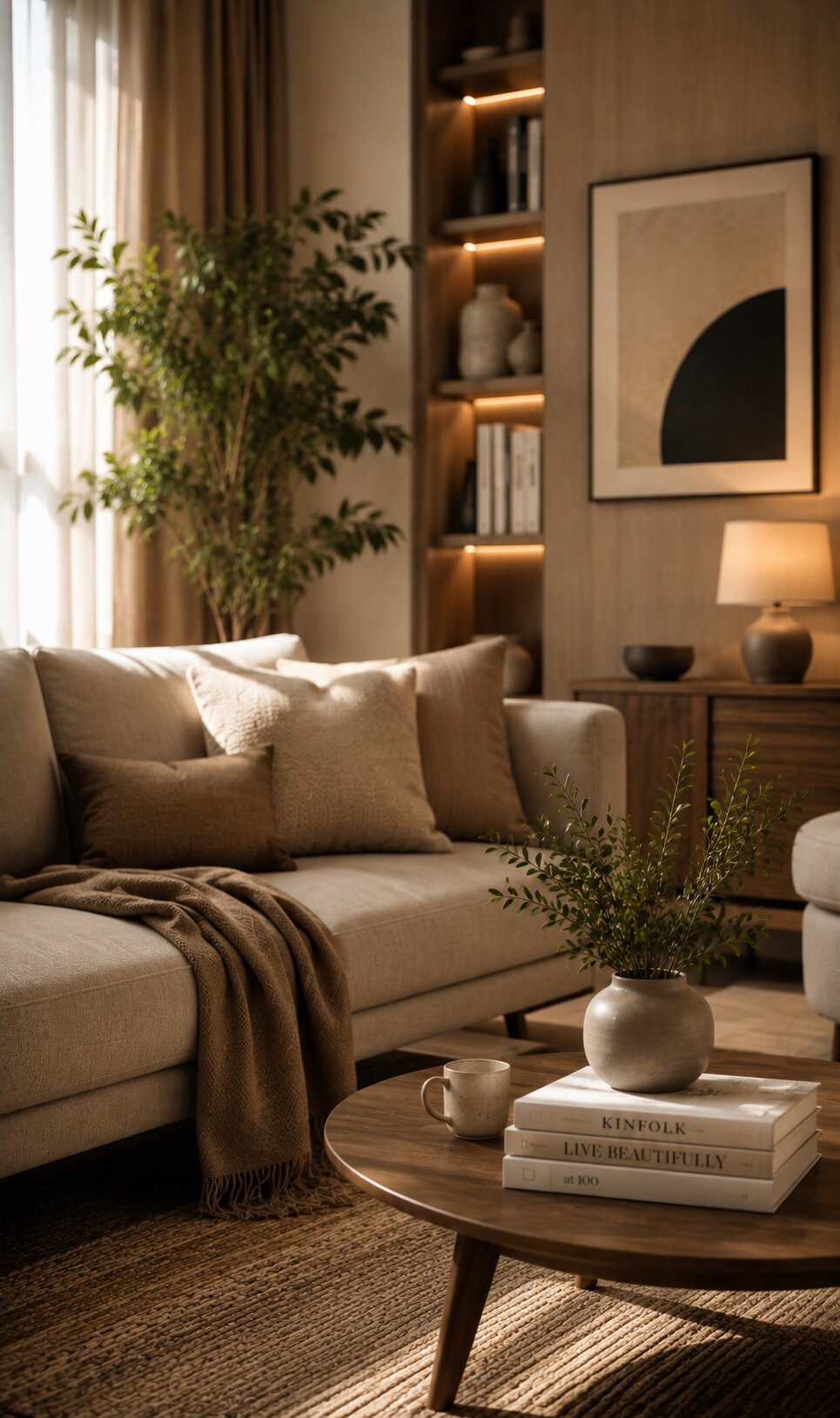 Comfortable furniture and interior