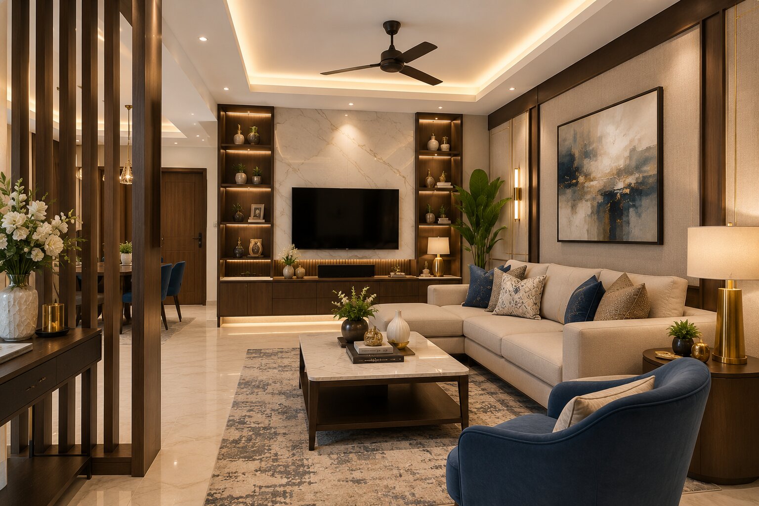 Beautiful interior design and decoration