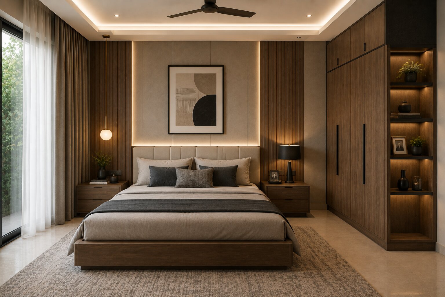 Modern bedroom furniture project