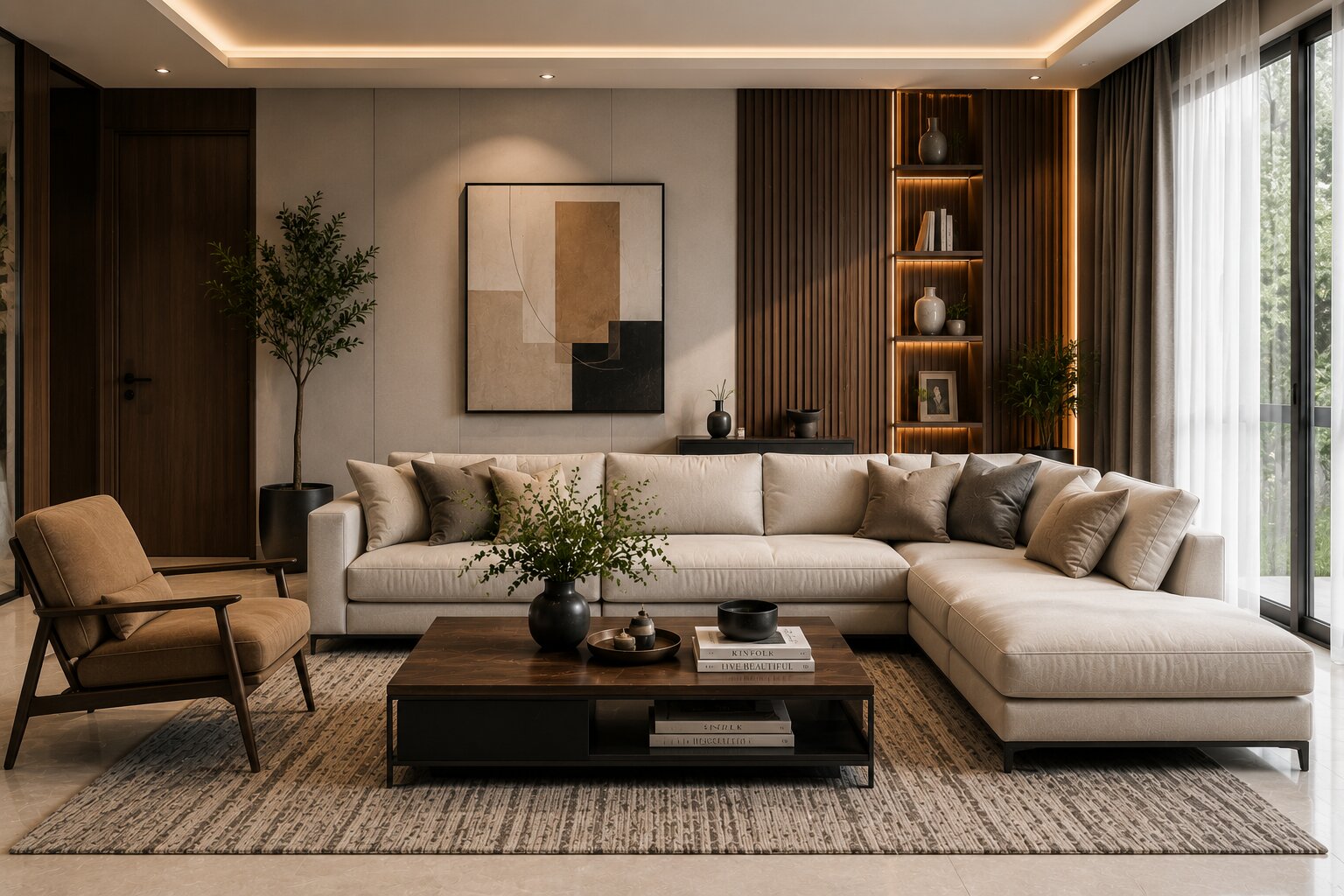 Living room furniture and interior design